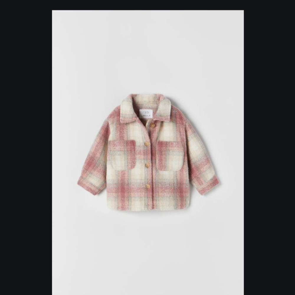 Zara Plaid Overshirt Shacket size 4/5